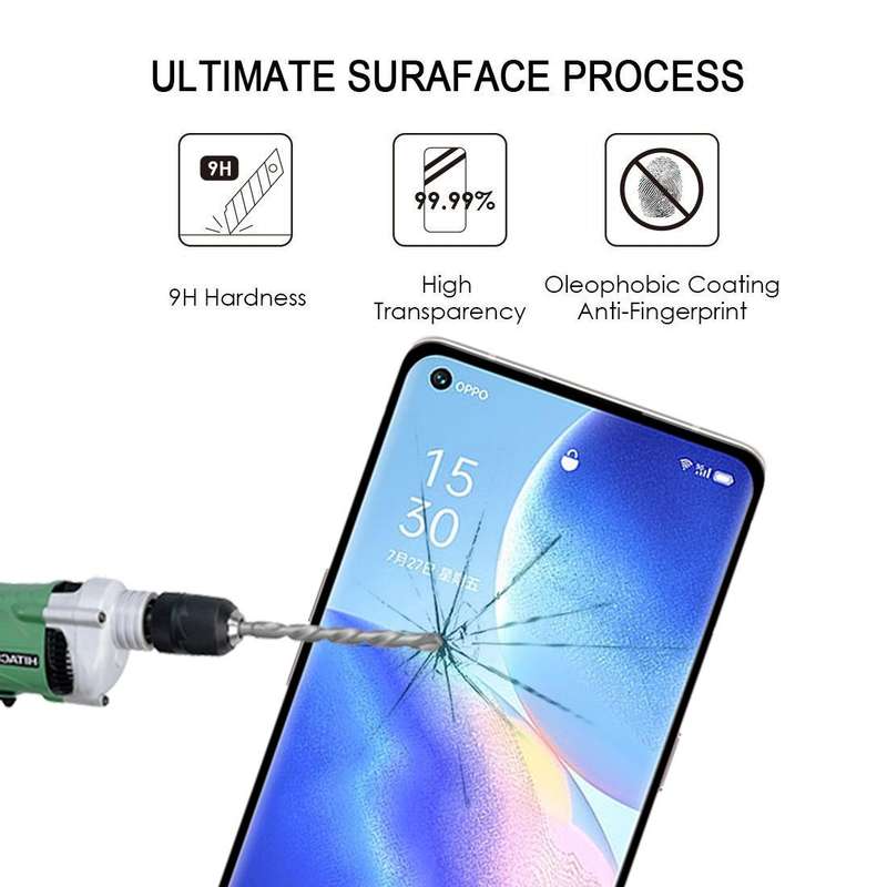 For OPPO Reno5 Pro+ 5G / Pro 5G 25 PCS 9H HD 3D Curved Edge Tempered Glass Film(Black)