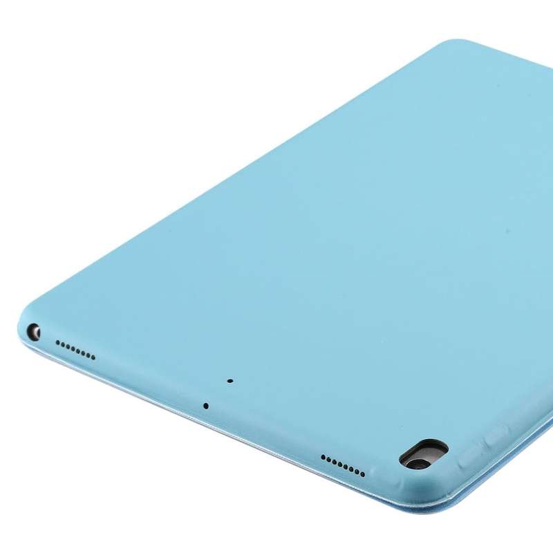 For iPad Air 3 10.5 inch Horizontal Flip Smart Leather Case with Three-folding Holder(Sky Blue)
