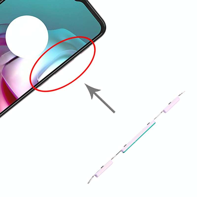 Power Button and Volume Control Button for Motorola Moto G30 XT2129-2 PAML0000IN (Pink)