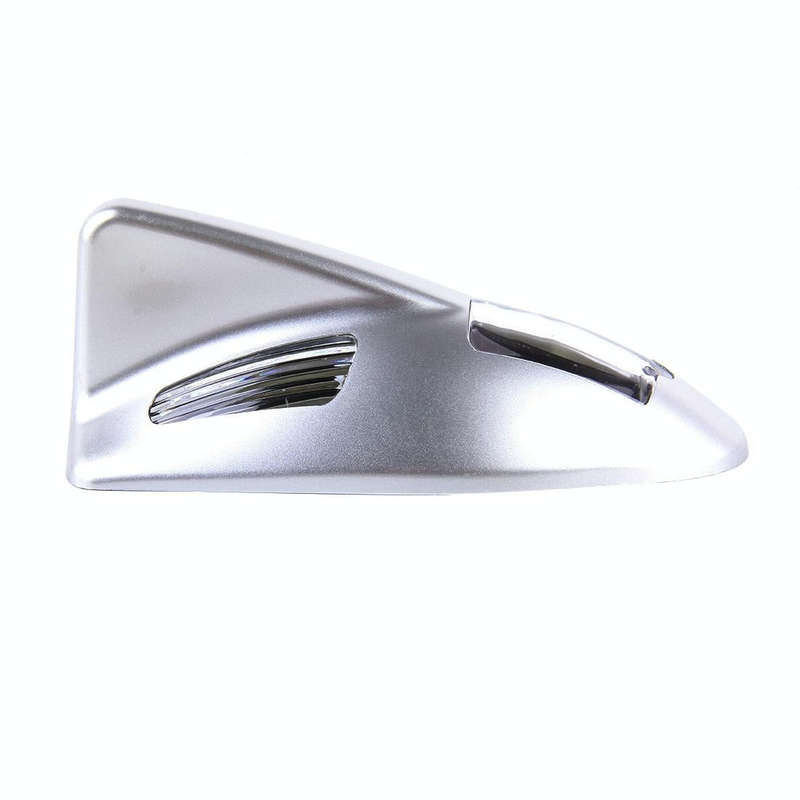 Solar Colorful Light Anti Collision Shark Fin Car Taillight LED Flash Warning Light Caution Light...