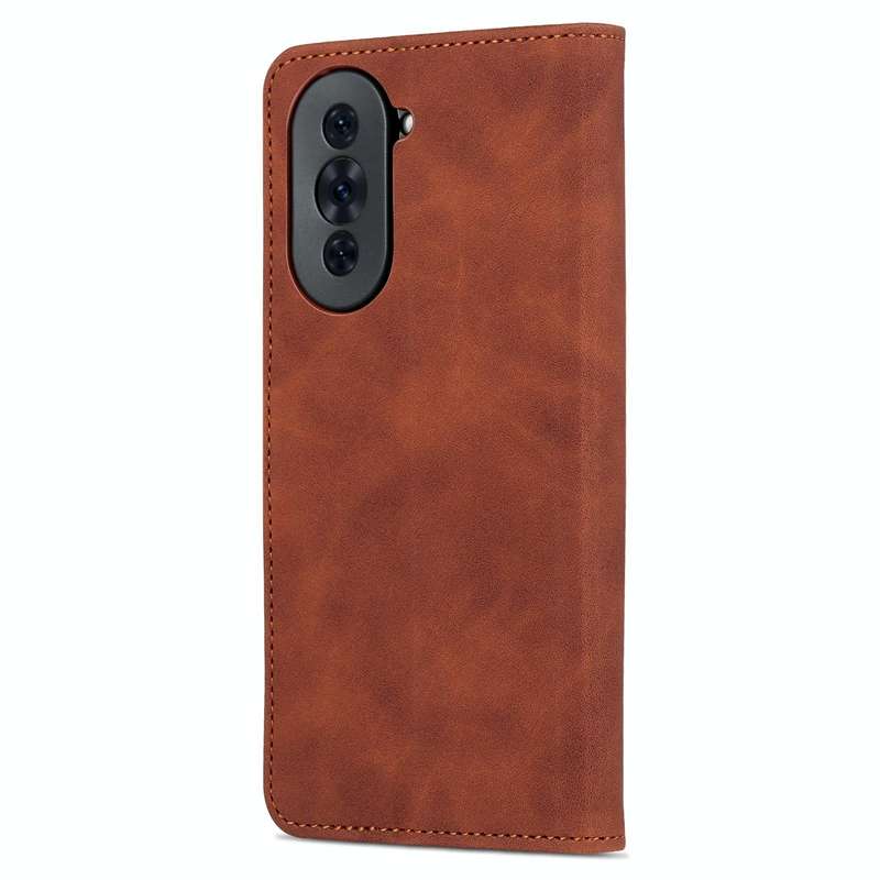 For Huawei nova 10 AZNS Skin Feel Calf Texture Flip Leather Phone Case(Brown)