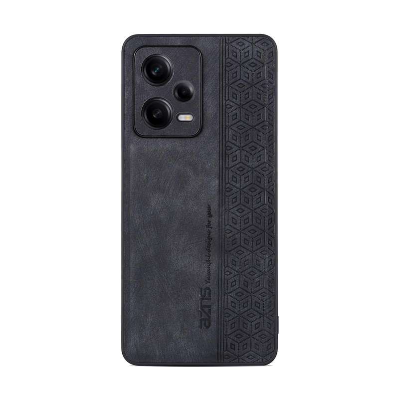 For Xiaomi Redmi Note 12 Pro 5G AZNS 3D Embossed Skin Feel Phone Case(Black)