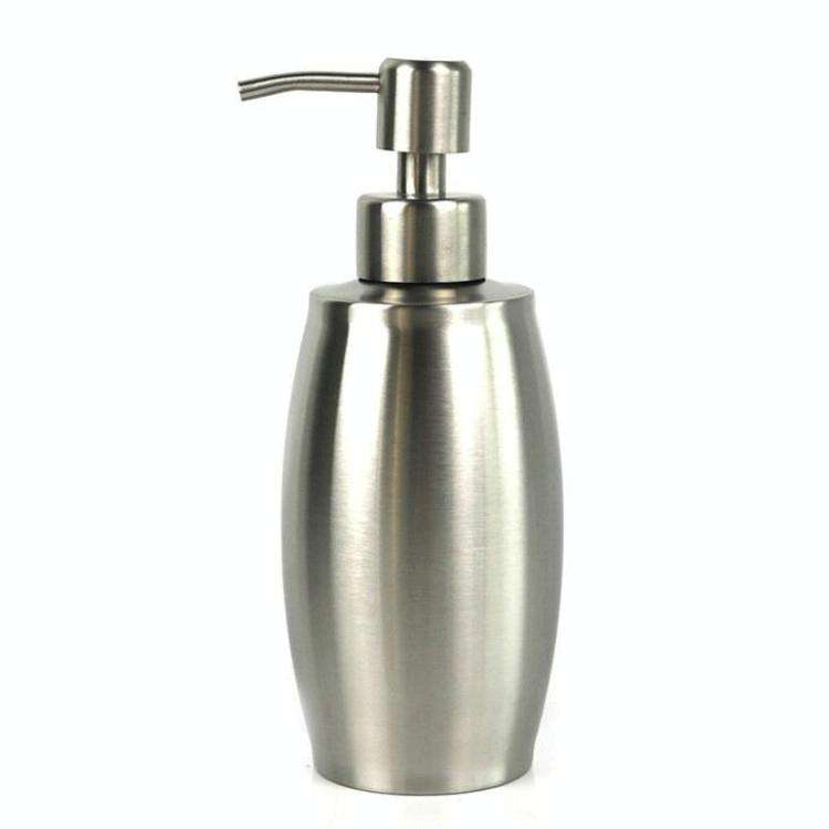 SH158 350ml Stainless Steel Soap Dispenser Oval Hand Sanitizer Bottle