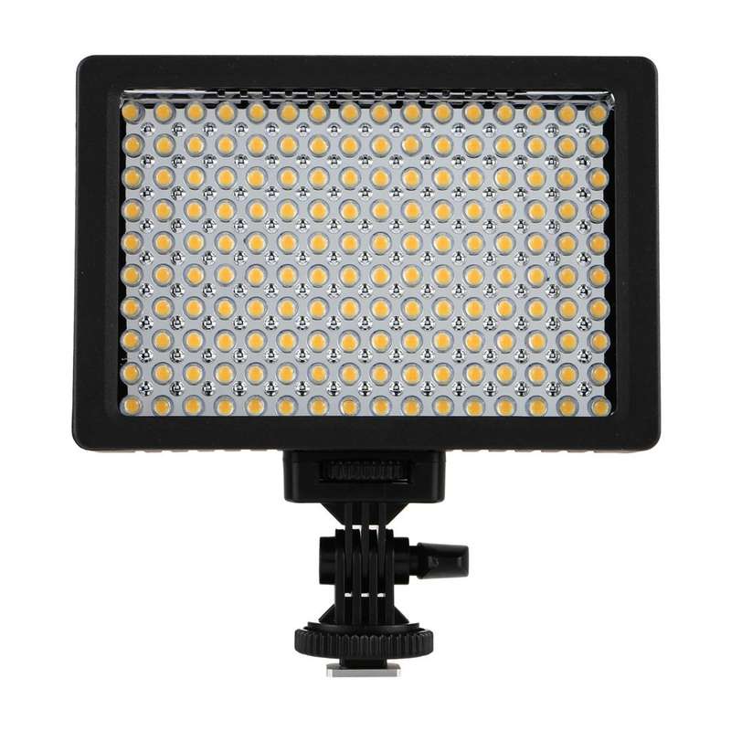 HD-160 White Light LED Video Light on-Camera Photography Lighting Fill Light for Canon, Nikon, DS...