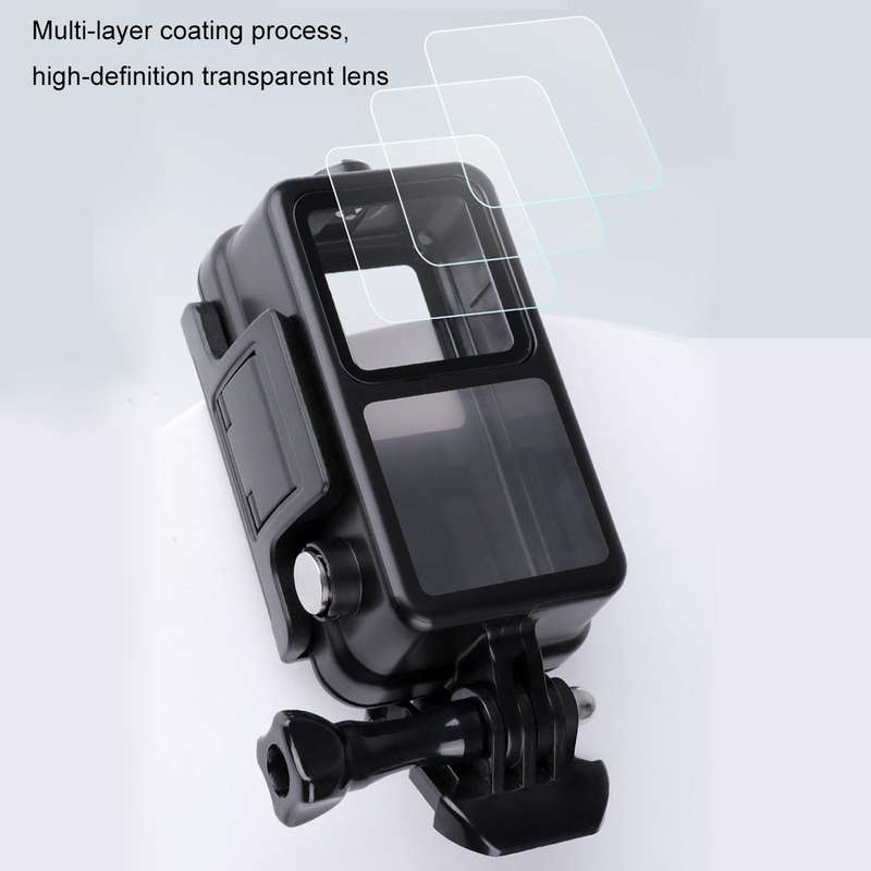 60m Waterproof Housing Diving Case for DJI Action 2 (Black)