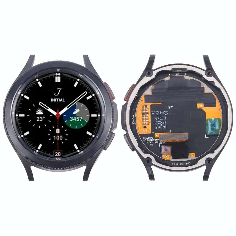 Original LCD Screen Digitizer Full Assembly with Frame for Samsung Galaxy Watch4 Classic 46mm SM-...
