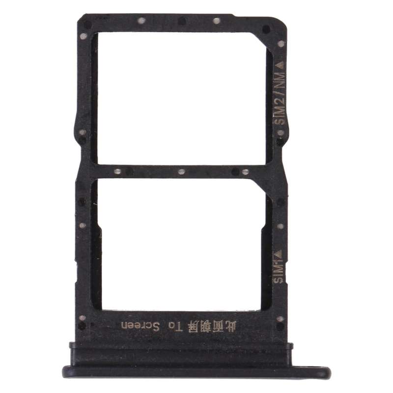 SIM Card Tray + SIM Card Tray / NMicro Card Tray for Honor X10 Max 5G (Black)