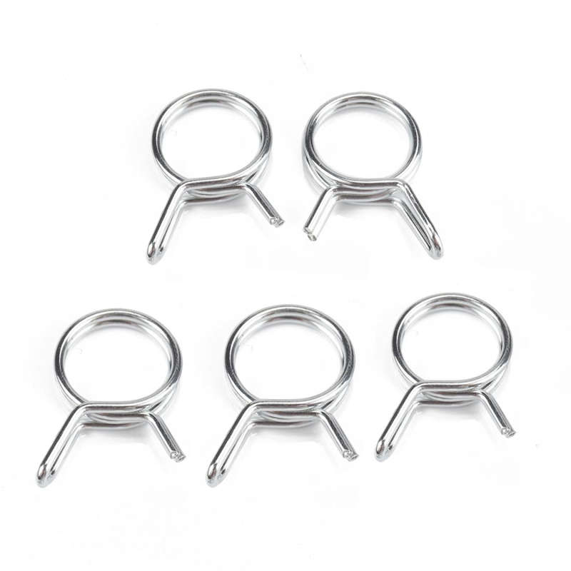 20 PCS Double Wire Spring Tube Clamp Water Pipe Clamps, Size: 9mm