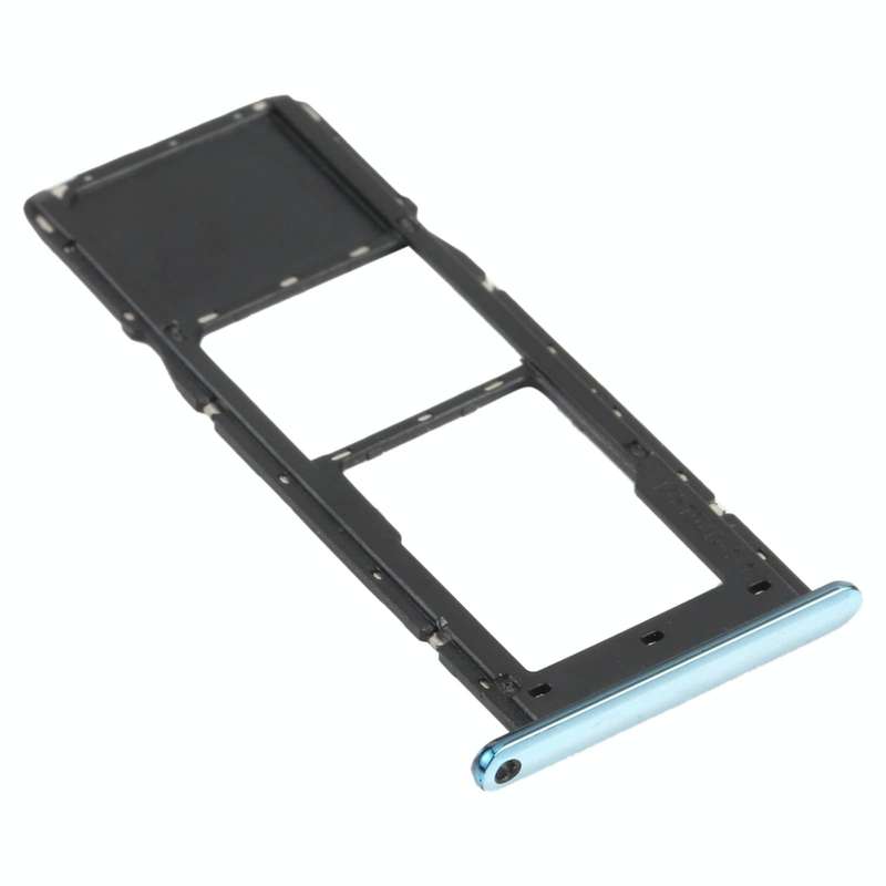 SIM Card Tray + Micro SD Card Tray for LG K61 LMQ630EAW, LM-Q630 (Blue)