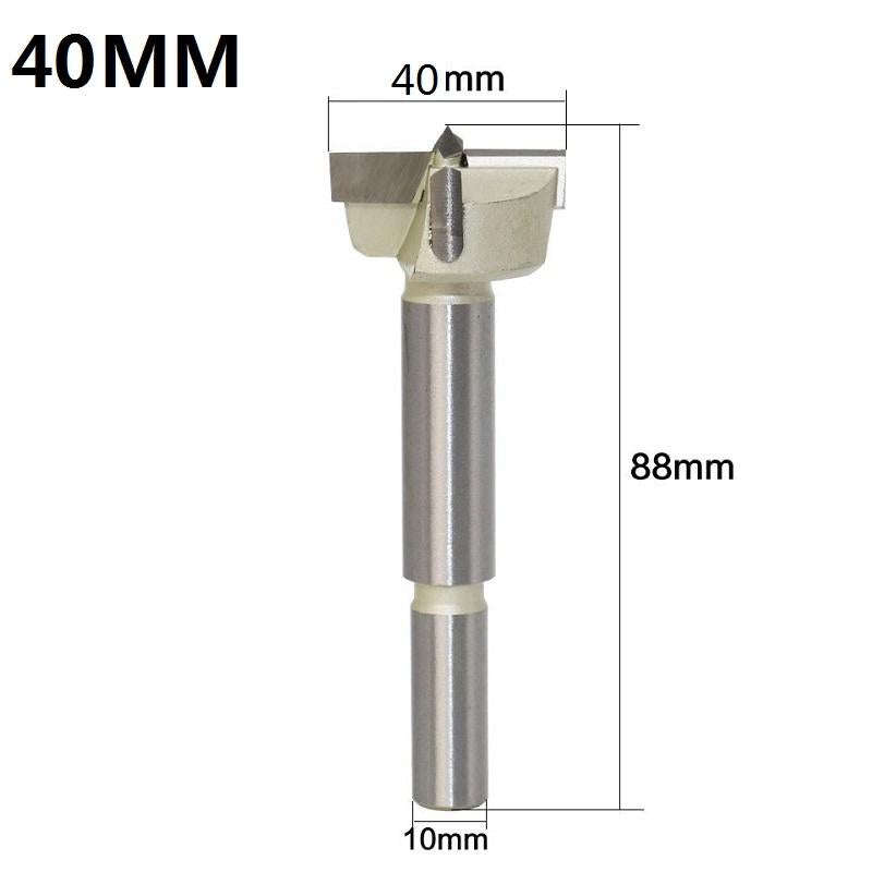 40mm Woodworking Drill Bit Hole Opener Round Lengthened Wooden Door Drill