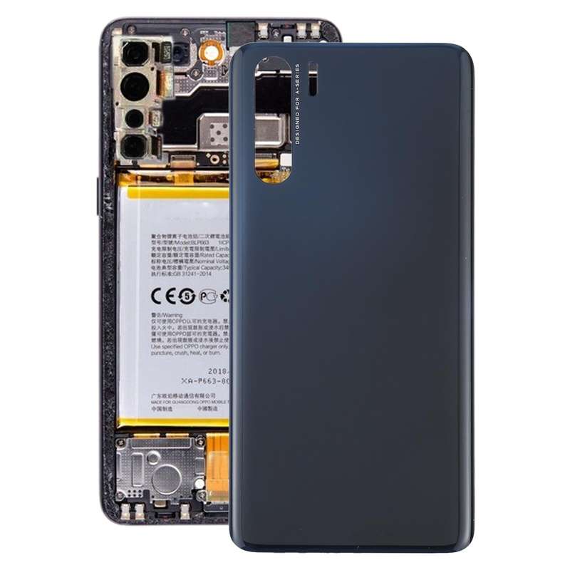 For OPPO A91/F15 PCPM00 CPH2001 CPH2021 Battery Back Cover (Black)