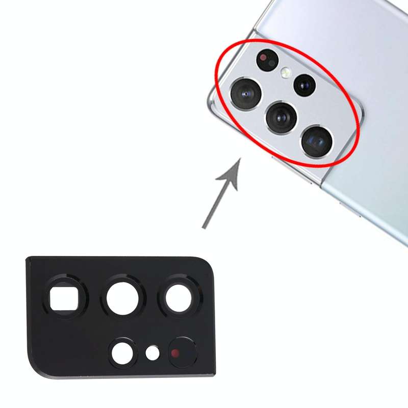For Samsung Galaxy S21 Ultra 5G Camera Lens Cover (Black)