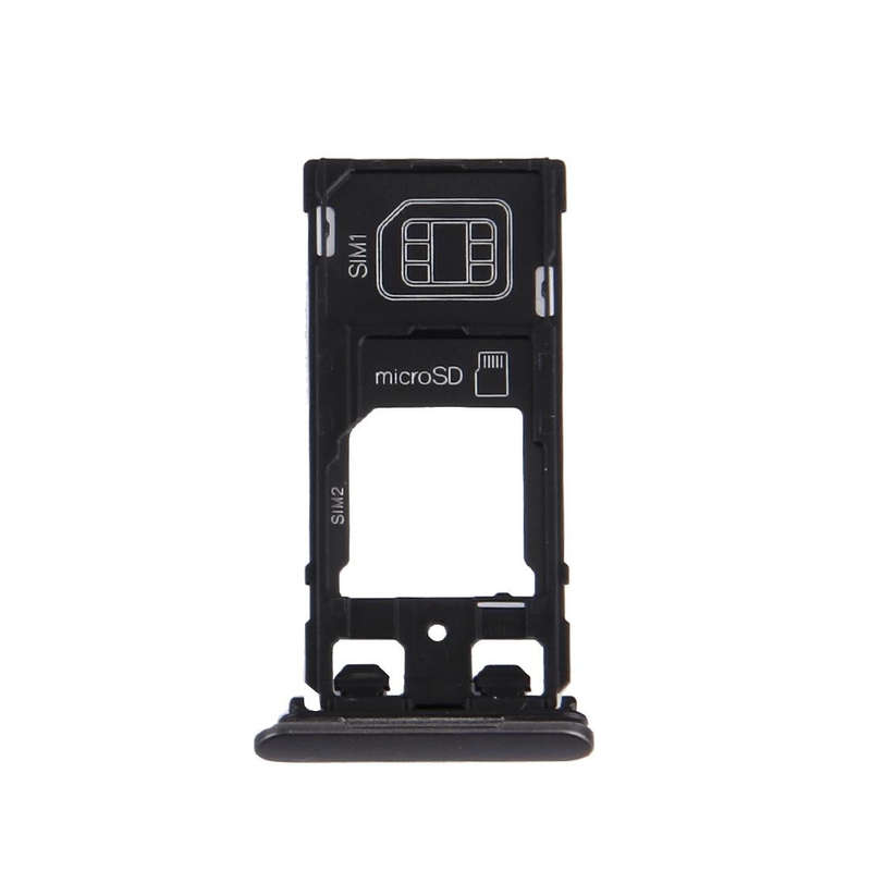 SIM Card Tray + Micro SD / SIM Card Tray + Card Slot Port Dust Plug for Sony Xperia X (Dual SIM V...