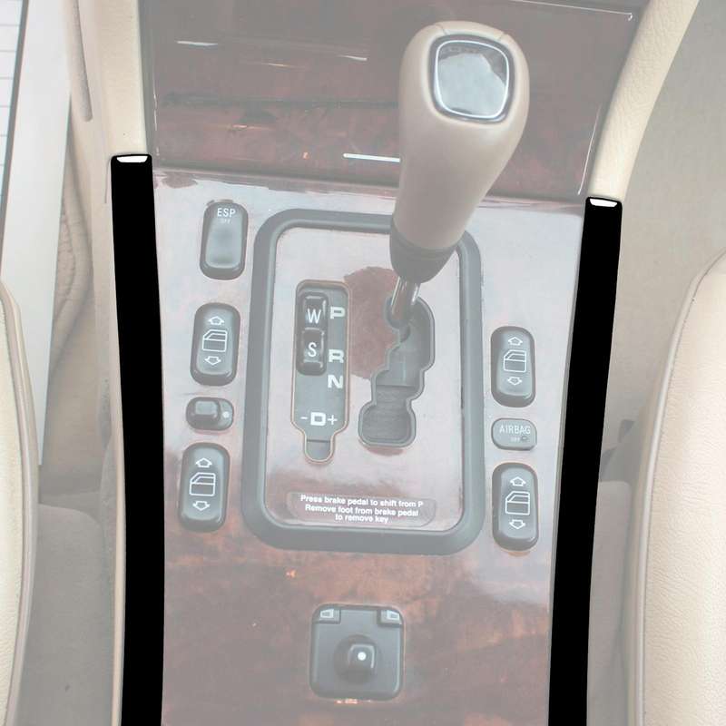 For Mercedes-Benz E-Class W210 1996-2002 Car Gear Decorative Sticker, Left and Right Drive Universal