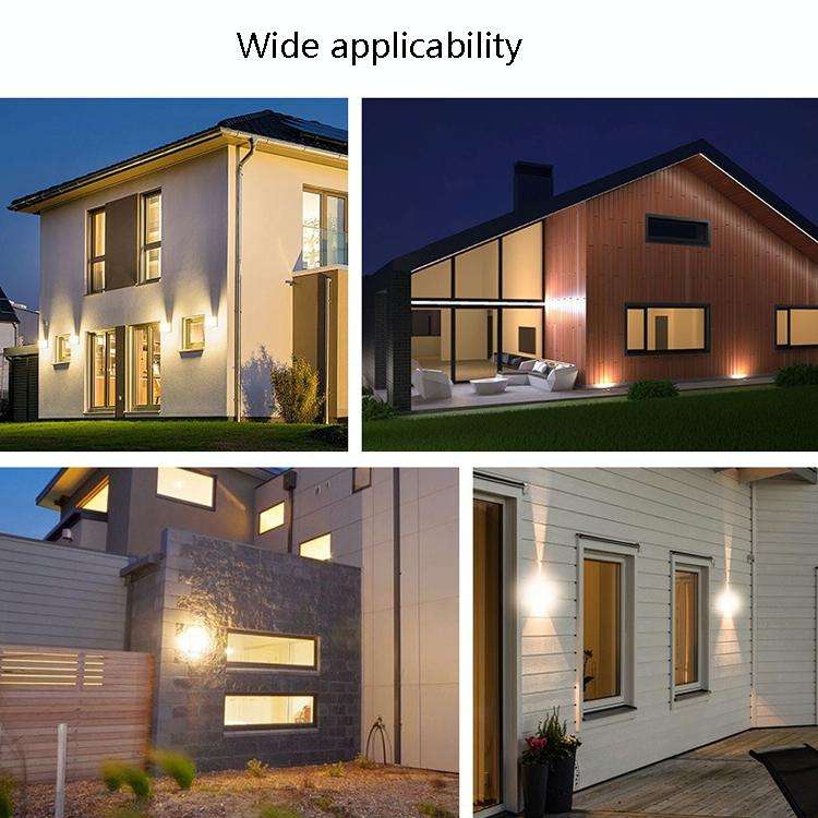 8 LEDs Garden Aluminum Double Head Wall Light(Warm White Light)