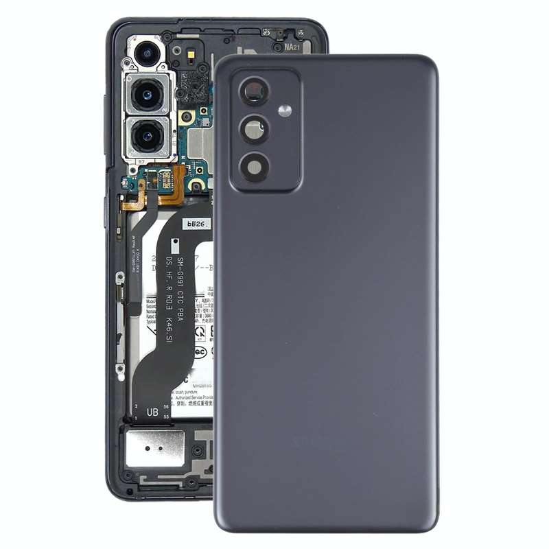 For Samsung Galaxy A82 Battery Back Cover With Camera Lens (Black)