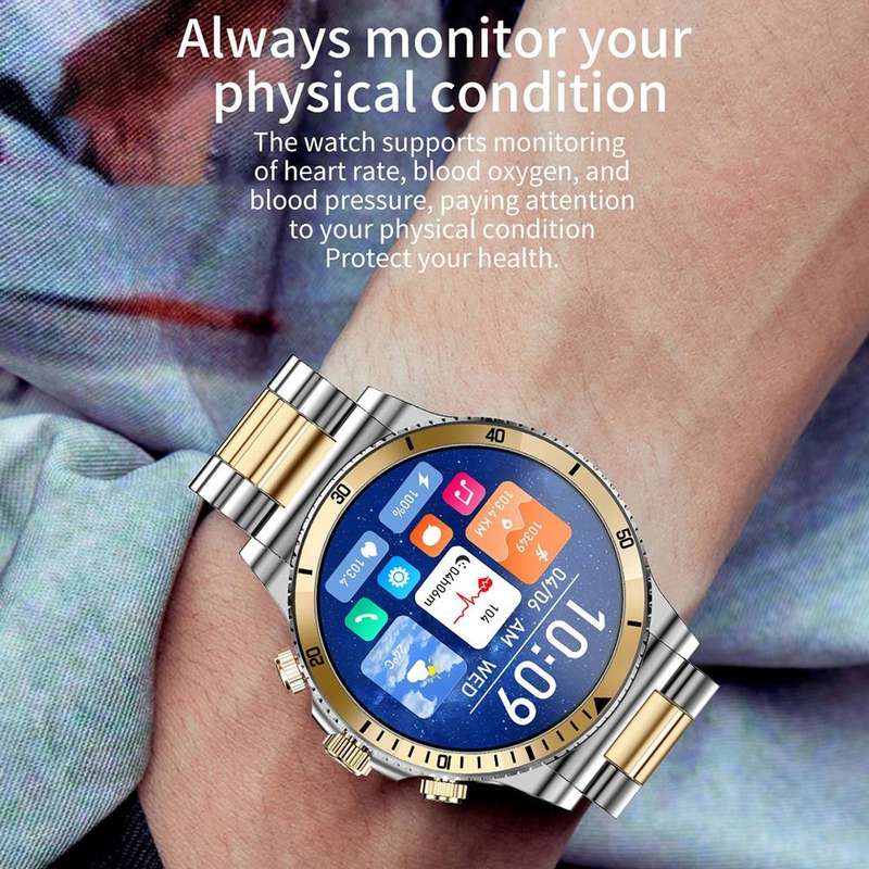 L67 Pro 1.53 inch Steel Band Smart Watch, Support Sleep / Heart Rate Monitoring(Silver)