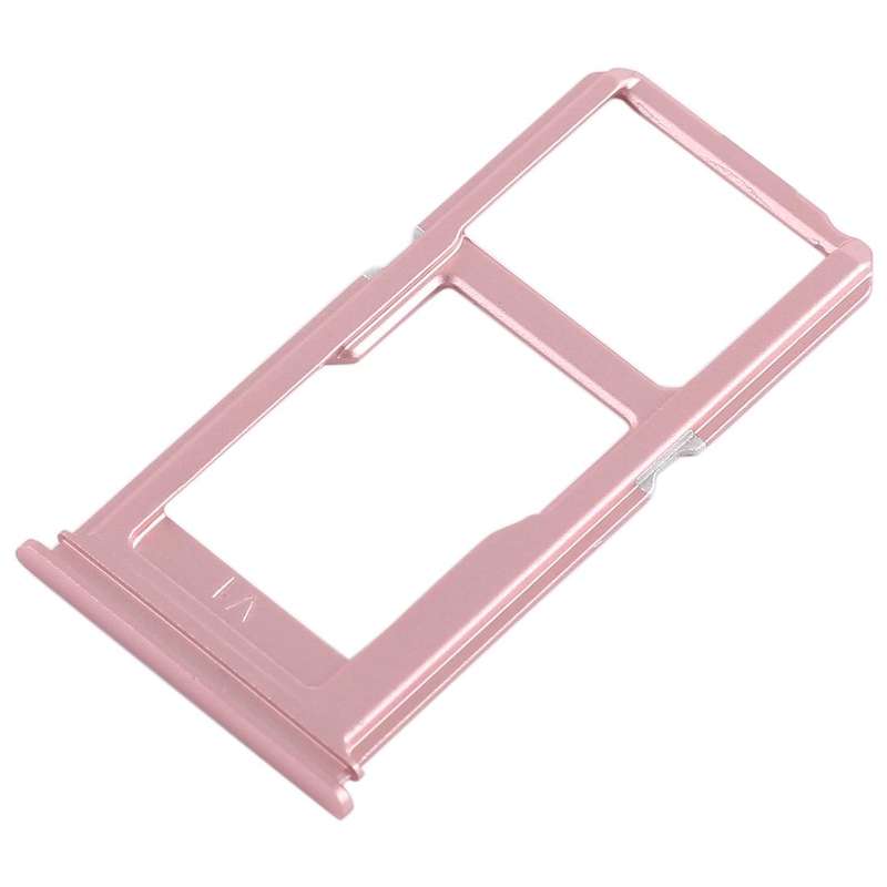 For Vivo X20 Plus SIM Card Tray + SIM Card Tray / Micro SD Card Tray (Rose Gold)