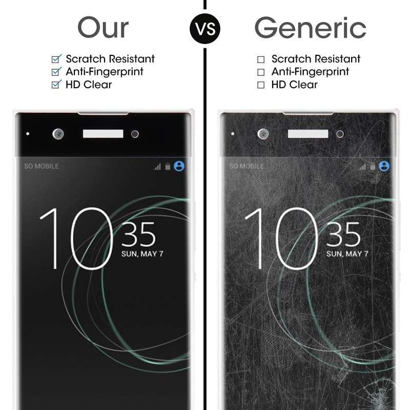 For Sony Xperia XA1 0.33mm 9H Surface Hardness 3D Curved Full Screen Tempered Glass Screen Protec...