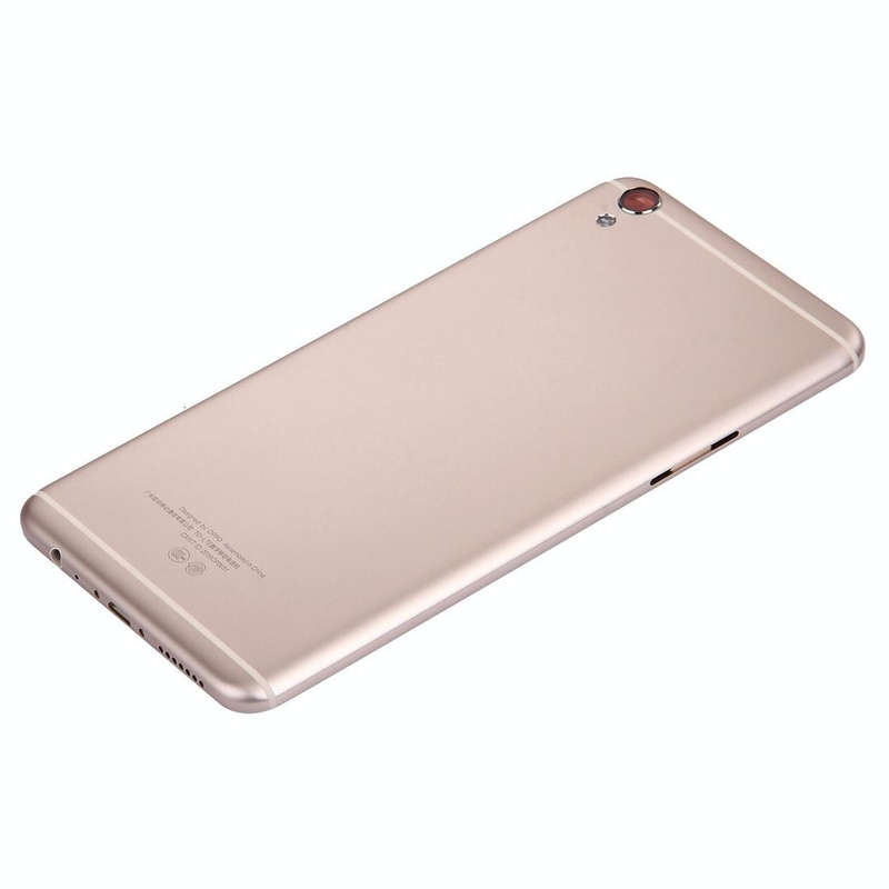 For OPPO R9 Plus Battery Back Cover + Front Housing LCD Frame Bezel Plate (Gold)