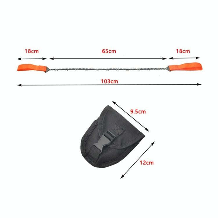 Outdoor Portable Hand-held Wire Saw Field Survival Manganese Steel Chain Saw Multifunctional Logg...