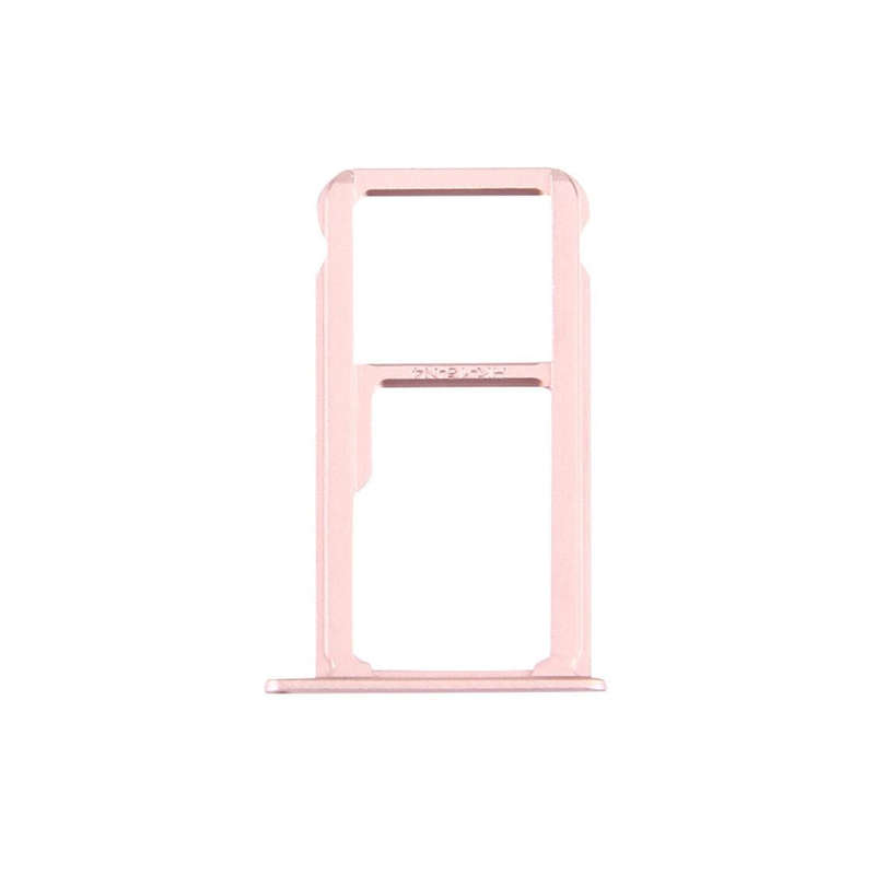 For Huawei Honor V8 Nano SIM + Micro SD / Nano SIM Card Tray(Rose Gold)