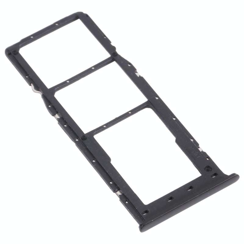 For OPPO Realme 6 Pro RMX2061, RMX2063  SIM Card Tray + SIM Card Tray + Micro SD Card Tray (Black)