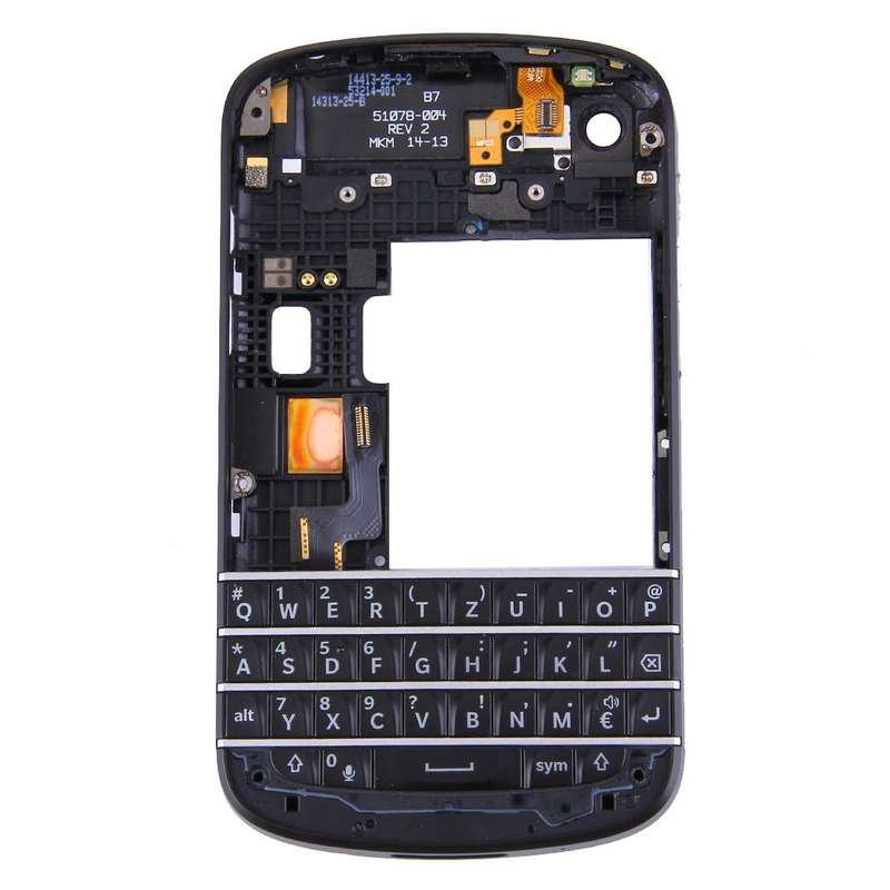 3 in 1 for BlackBerry Q10 (Keyboard + Middle Frame Bezel + Back Plate Housing Camera Lens Panel) ...