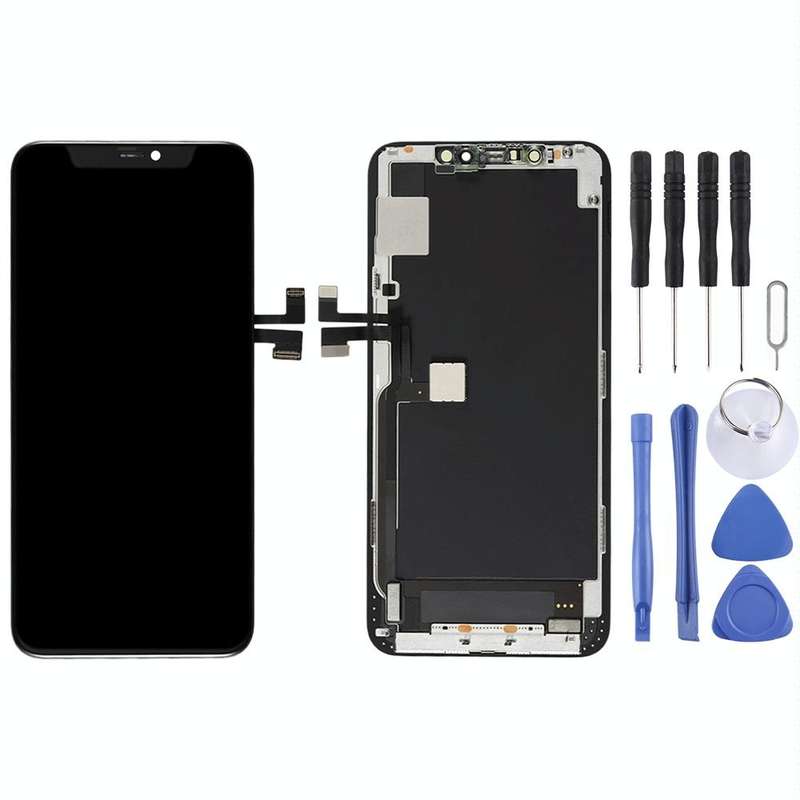 GX OLED LCD Screen for iPhone 11 Pro Max Digitizer Full Assembly with Frame(Black)