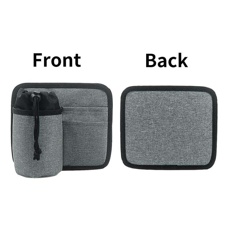 Luggage Storage Cup Holder Air Ticket Storage Bag(Gray)