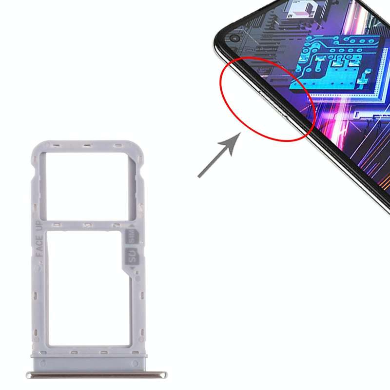For Motorola Moto G Fast SIM Card Tray + Micro SD Card Tray (Silver)