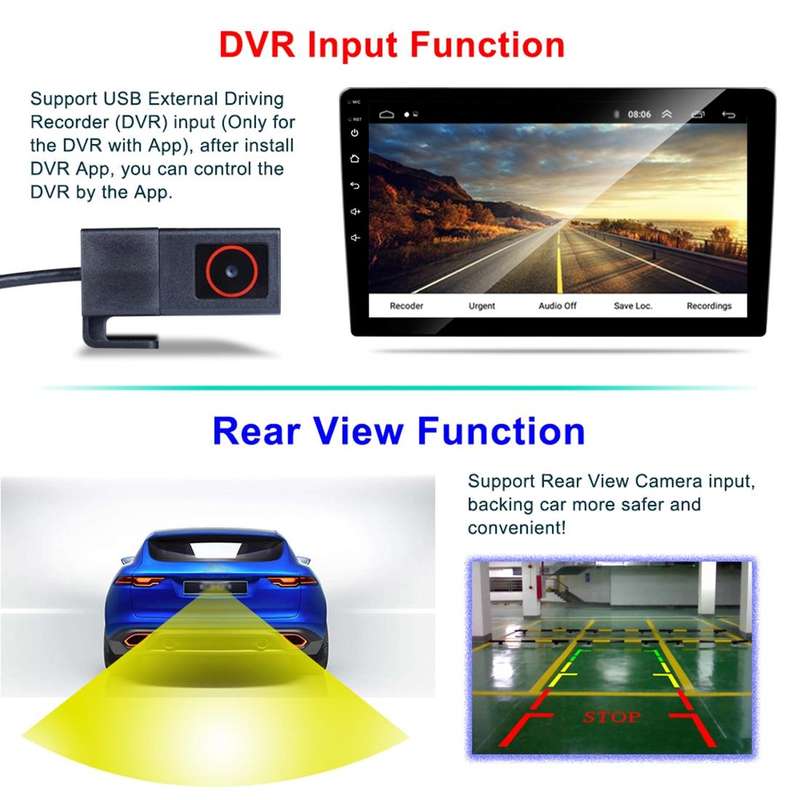 HD 10.1 inch Universal Car Android 8.1 Radio Receiver MP5 Player, Support FM & Bluetooth & TF Car...