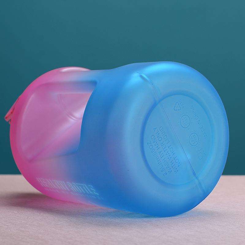 2.2L Large-Capacity Water Cup Sports And Fitness Straw Large Water Bottle Heat-resistant Plastic ...