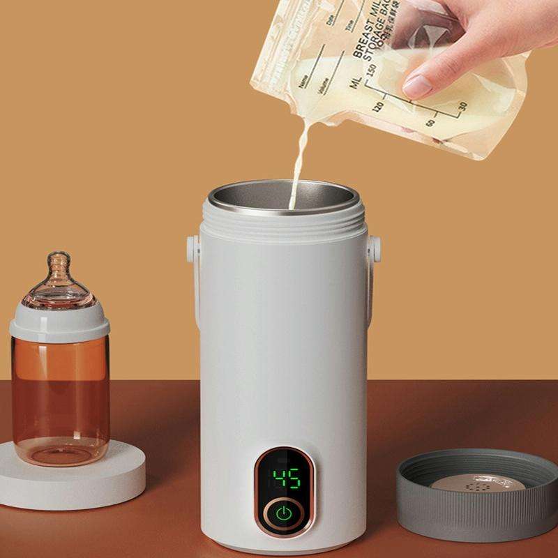 Portable Breast Milk Thawing Fast Heating Bottle Warmer, CN Plug(White)