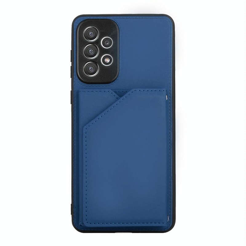 For Samsung Galaxy A73 5G Skin Feel PU + TPU + PC Phone Case(Blue)