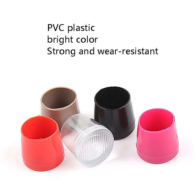 4 Pairs Noise Cancelling Heel Covers Anti-Slip High Heels Protective Caps, Size:M(Rose Red)