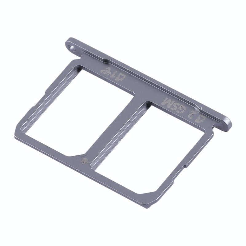 For Galaxy S6 2 SIM Card Tray (Grey)