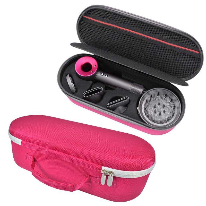 For Dyson HD01 HD03 Hair Dryer Storage Box EVA Hard Shell Bag(Rose Red)