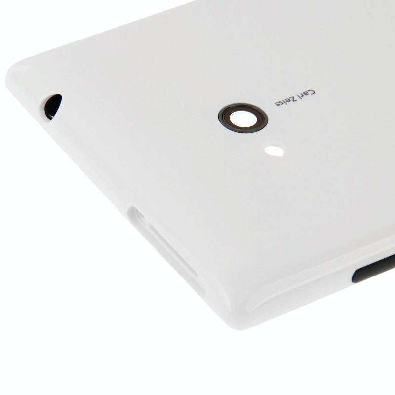 Smooth Surface Plastic Back Housing Cover  for Nokia Lumia 720(White)