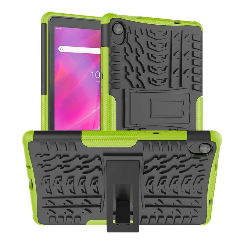 For Lenovo Tab M8 3rd Gen 8506 / M8 HD 8505 Tire Texture Shockproof TPU+PC Tablet Case with Holde...