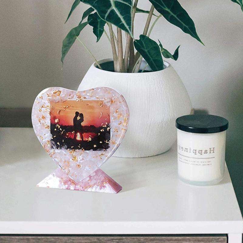 Heart-shaped Square Photo Frame Display DIY Silicone Mould, Spec: Vertical Rectangle