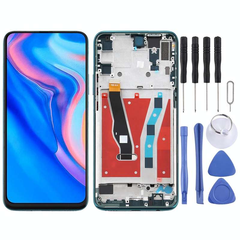 LCD Screen and Digitizer Full Assembly with Frame for Huawei Y9 Prime (2019)(Green)