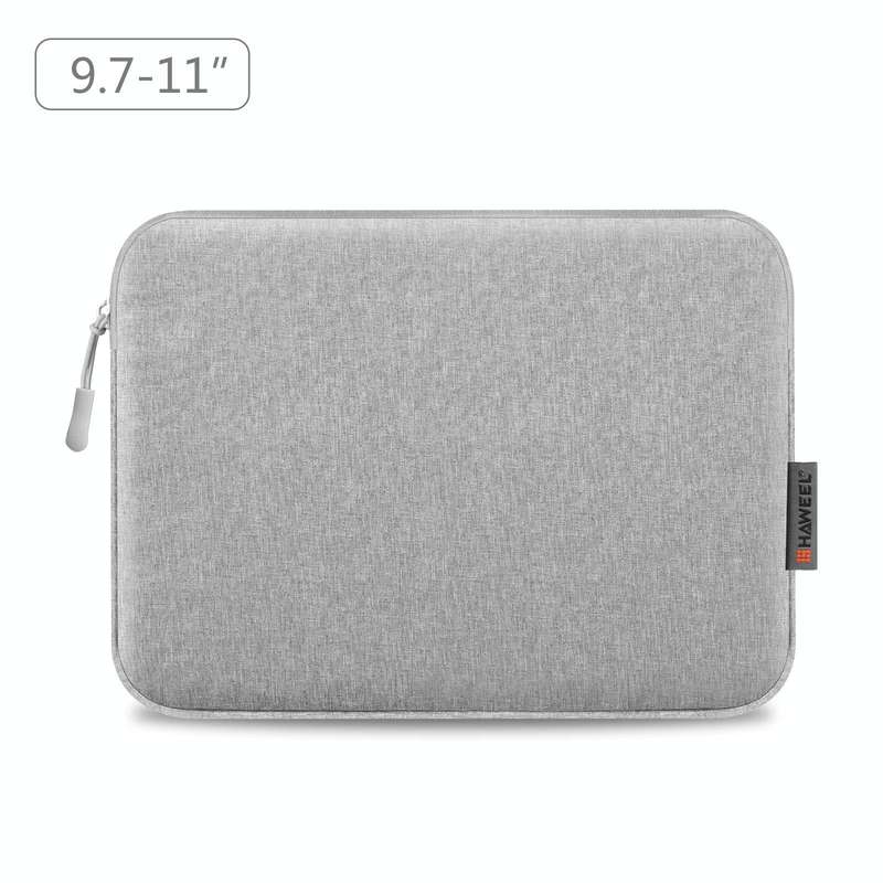 HAWEEL 11 inch Tablet Sleeve Case Zipper Briefcase Bag for 9.7-11.0 inch Tablets(Grey)