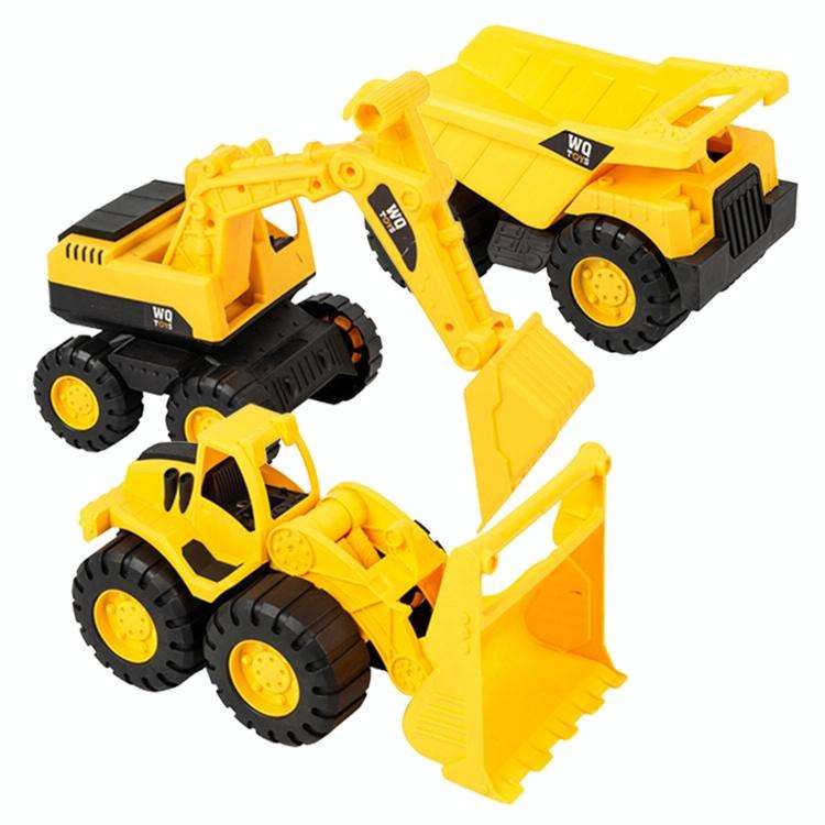 3 PSC / Set Children Simulation Drop-resistant Excavation Engineering Vehicle Toy Set, Random Sty...