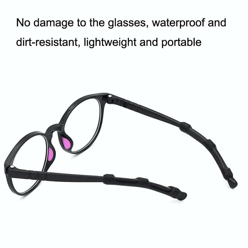 20pairs Silicone Non-Slip Glasses Foot Cover Frame Mirror Leg Decompression Anti-Drop Anti-Allerg...