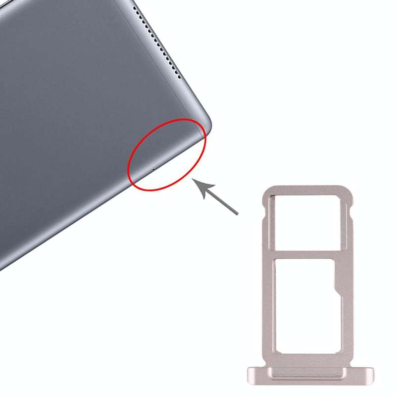 SIM Card Tray + Micro SD Card Tray for Huawei MediaPad M5 10 (4G Version)(Gold)