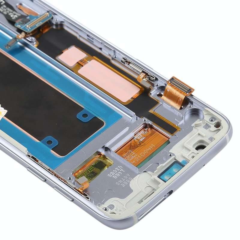 Original Super AMOLED Material LCD Screen and Digitizer Full Assembly(with Frame / Charging Port ...