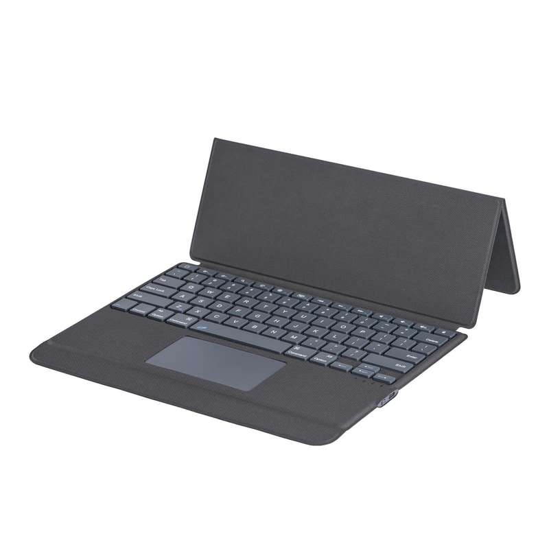 J3129 For iPad Pro 12.9 2022/2021/2020/2018 Bluetooth Keyboard Leather Case(Black)