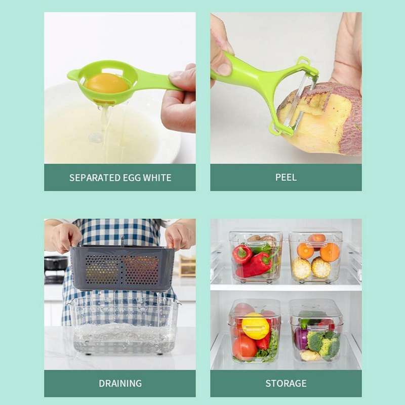22 in 1 Multifunctional Food Chopper Grater Onion Dicer Veggie Cutter with 13 Stainless Steel Bla...