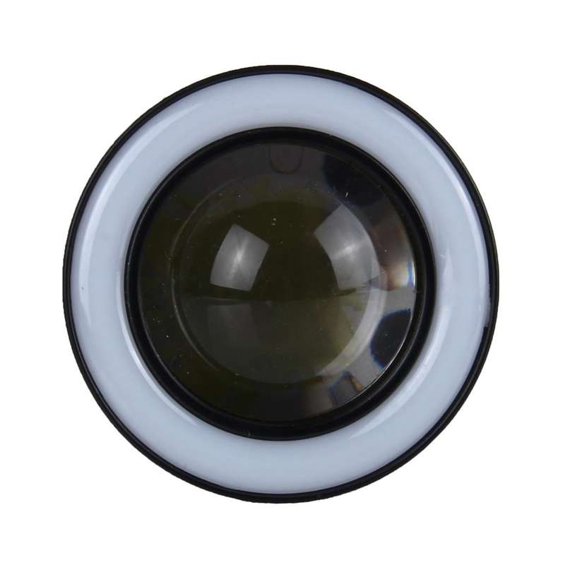2 PCS 2.5 inch 10W 900 LM 6000K Car Fog Lights with Colorful Angle Eye Light, DC 12V(White Light)